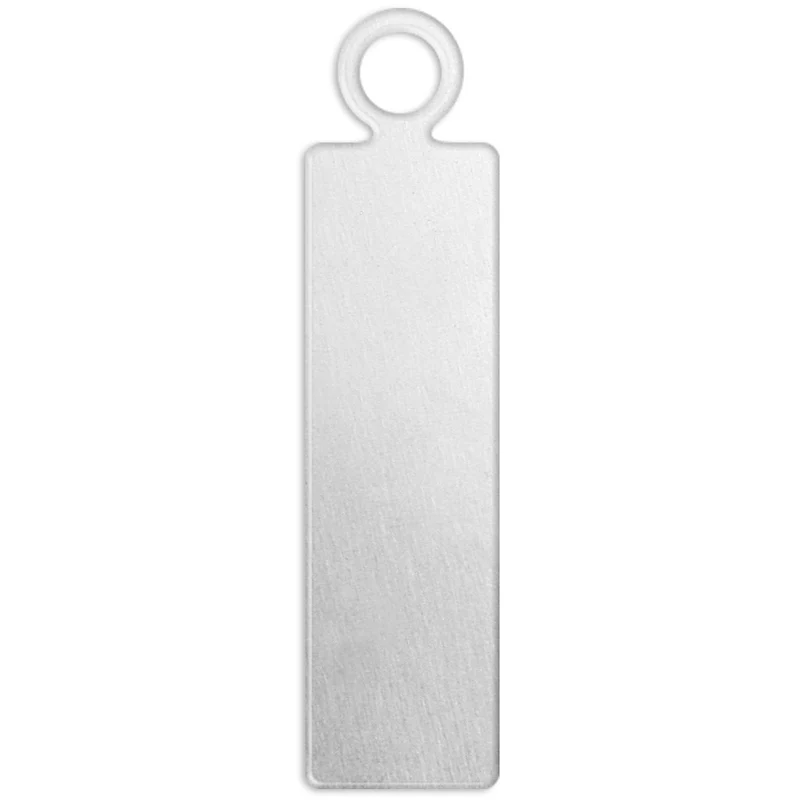 Tag, Rektangel, stl. 20x5 mm, Hålstl. 1,9 mm, tjocklek 1,3 mm, aluminium, 20 st./ 1 förp. [HOB-67582]