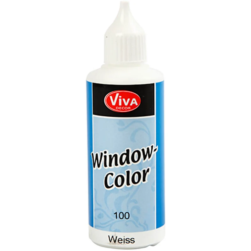 Viva Decor Window Color, white, 80 ml, 1 bottle [HOB-30402]