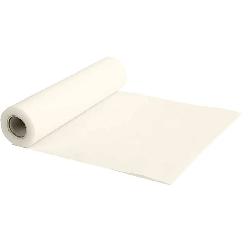 Bordslöpare av Imiterat Tyg, B: 35 cm, 70 g, cream, 10 m/ 1 rl. [HOB-595021]