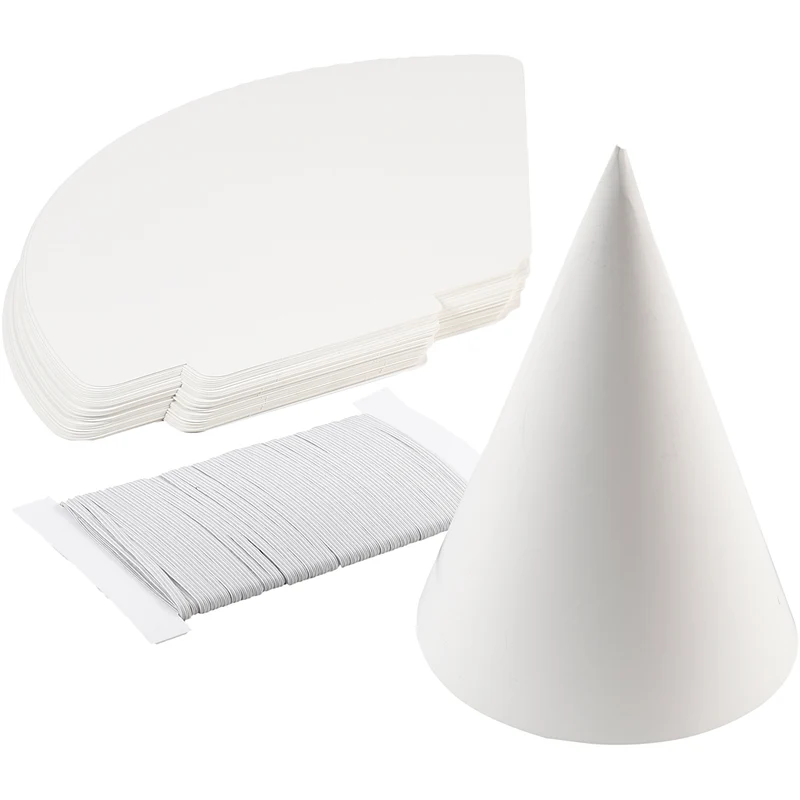 Kartongstrut, H: 23 cm, Dia. 16,5 cm, 230 g, vit, 50 st./ 1 förp. [HOB-59266]