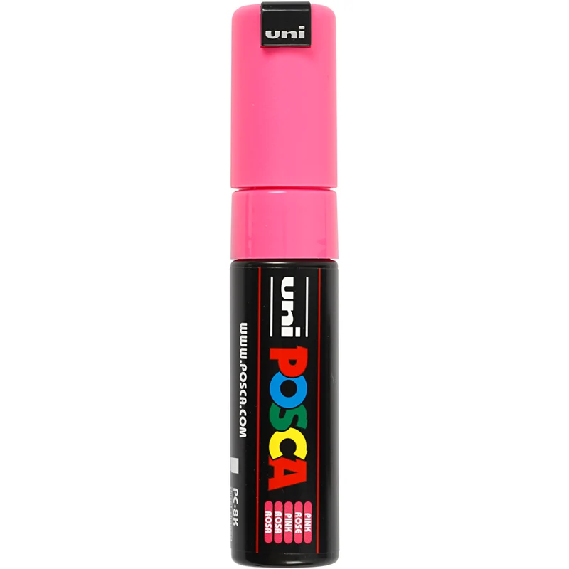 Posca Marker , nr. PC-8K, spets 8 mm, Broad, rosa, 1 st. [HOB-278056]