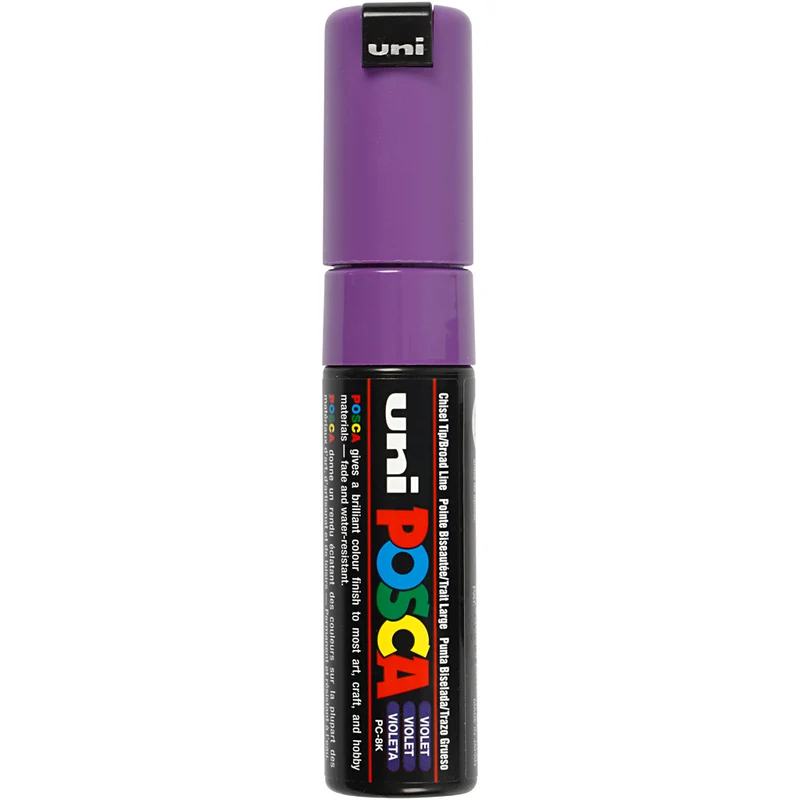 Posca Marker , nr. PC-8K, spets 8 mm, Broad, violet, 1 st. [HOB-278055]