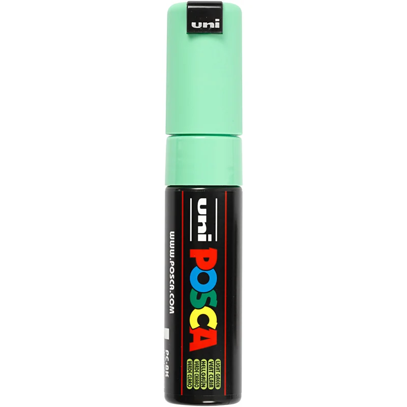 Posca Marker , nr. PC-8K, spets 8 mm, Broad, ljusgrön, 1 st. [HOB-278033]