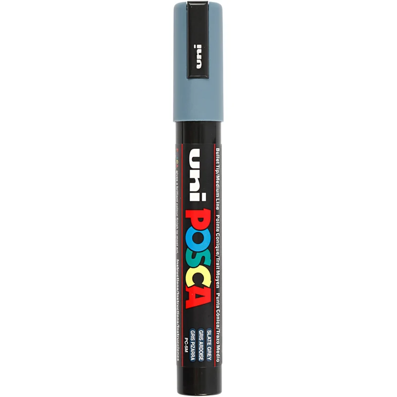 Posca Marker , nr. PC-5M, spets 2,5 mm, Medium, slate grey, 1 st. [HOB-276096]