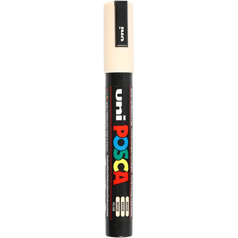Posca Marker , nr. PC-5M, spets 2,5 mm, Medium, beige, 1 st. [HOB-276088]