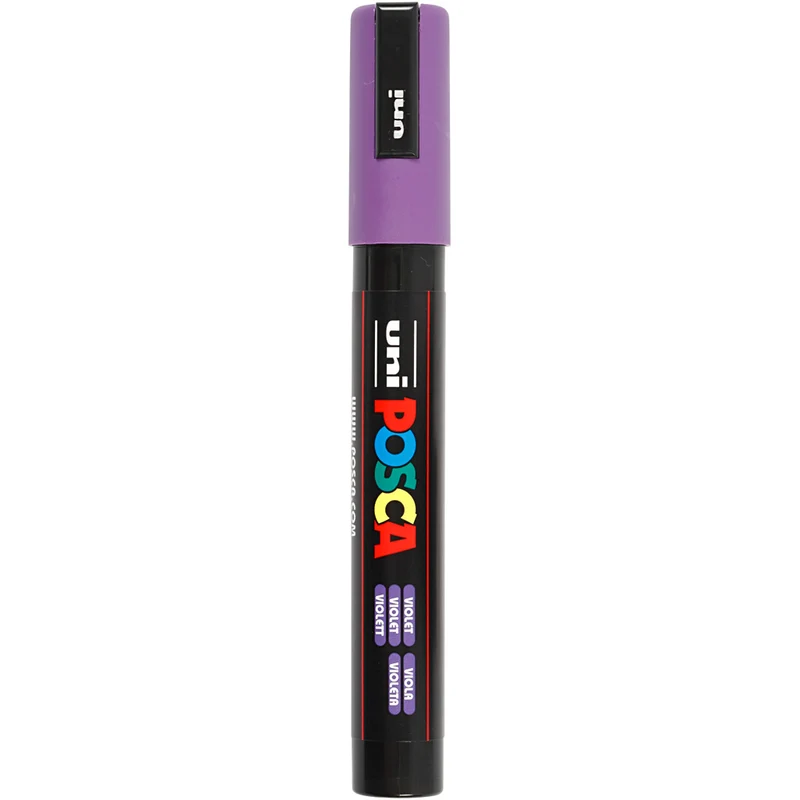 Posca Marker , nr. PC-5M, spets 2,5 mm, Medium, violet, 1 st. [HOB-276055]