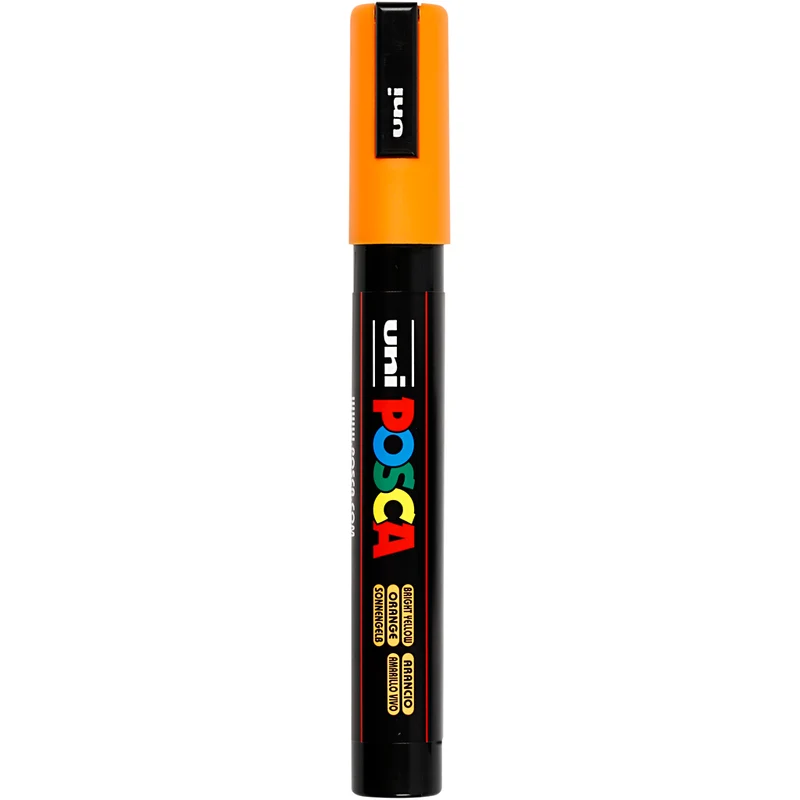 Posca Marker , nr. PC-5M, spets 2,5 mm, Medium, orange, 1 st. [HOB-276054]