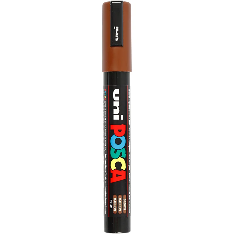 Posca Marker , nr. PC-5M, spets 2,5 mm, Medium, brun, 1 st. [HOB-276045]