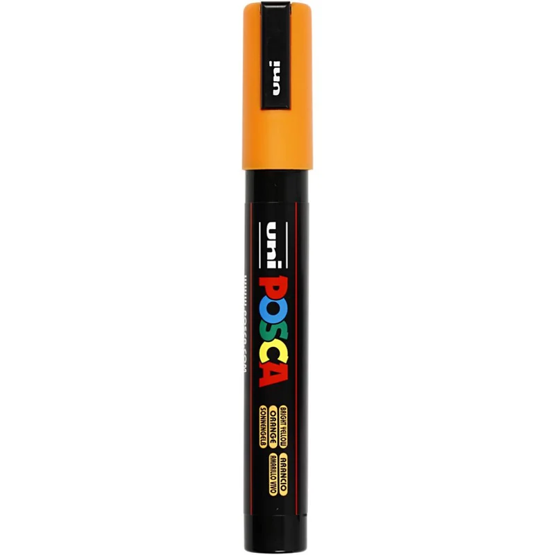 Posca Marker , nr. PC-5M, spets 2,5 mm, Medium, bright yellow, 1 st. [HOB-276024]