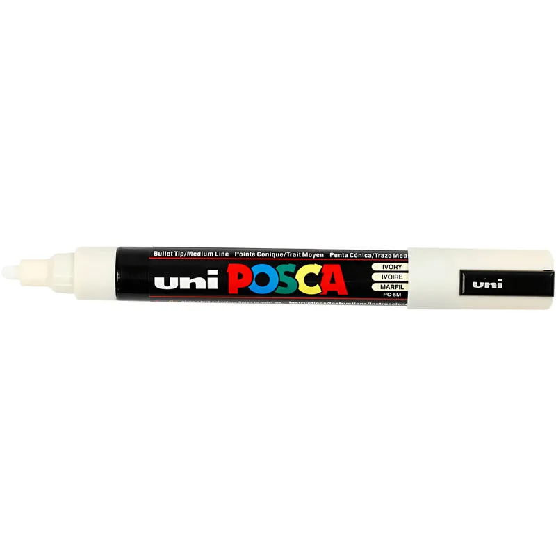 Posca Marker , nr. PC-5M, spets 2,5 mm, Medium, elfenben, 1 st. [HOB-276019]