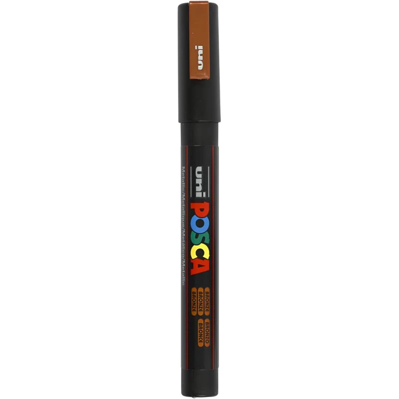 Posca Marker , nr. PC-3M, spets 0,9-1,3 mm, Fine, bronze, 1 st. [HOB-274820]