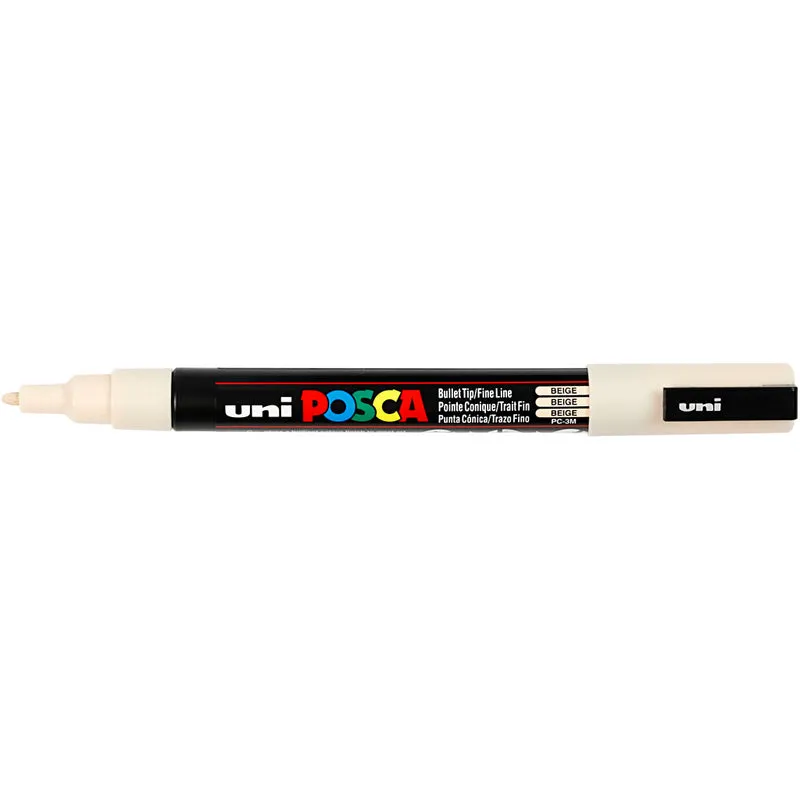 Posca Marker , nr. PC-3M, spets 0,9-1,3 mm, Fine, beige, 1 st. [HOB-274088]