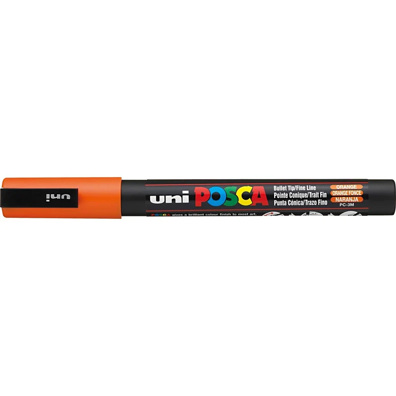 Posca Marker , nr. PC-3M, spets 0,9-1,3 mm, Fine, orange, 1 st. [HOB-274054]