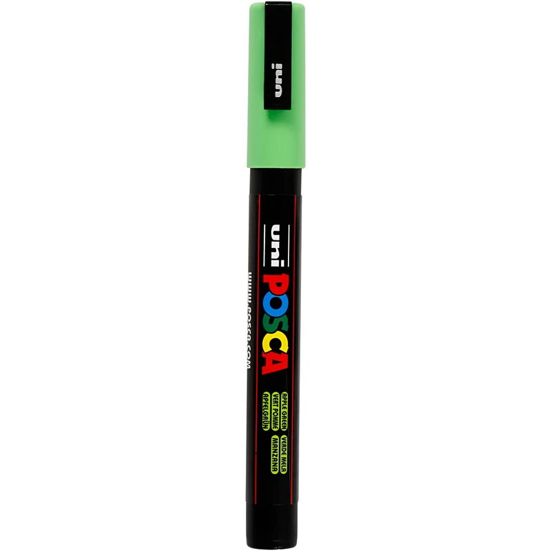 Posca Marker , nr. PC-3M, spets 0,9-1,3 mm, Fine, apple green, 1 st. [HOB-274043]