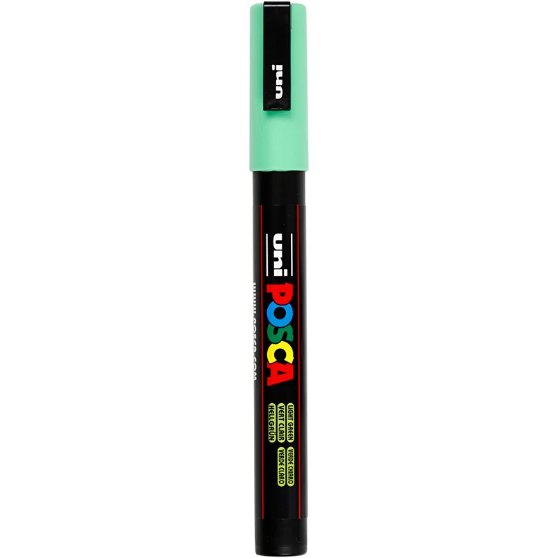 Posca Marker , nr. PC-3M, spets 0,9-1,3 mm, Fine, ljusgrön, 1 st. [HOB-274033]