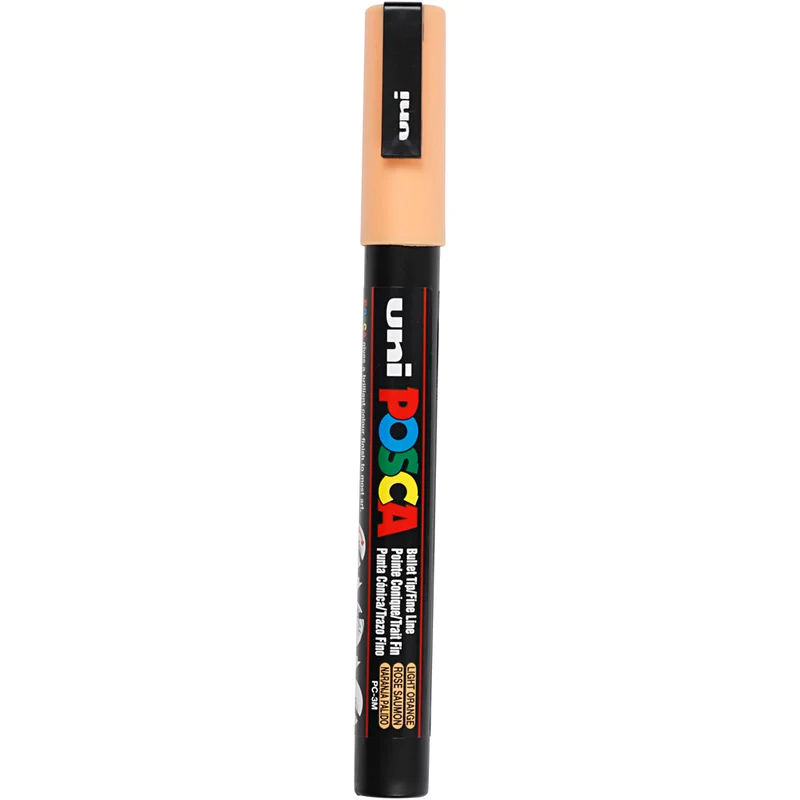 Posca Marker , nr. PC-3M, spets 0,9-1,3 mm, Fine, pale orange, 1 st. [HOB-274030]