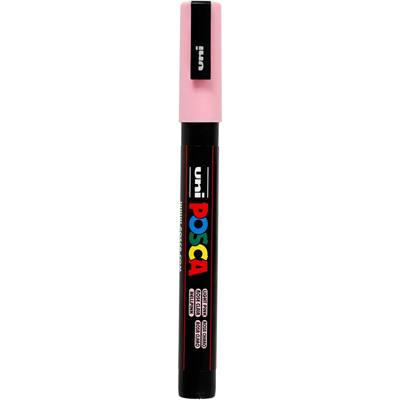 Posca Marker , nr. PC-3M, spets 0,9-1,3 mm, Fine, ljusrosa, 1 st. [HOB-274029]