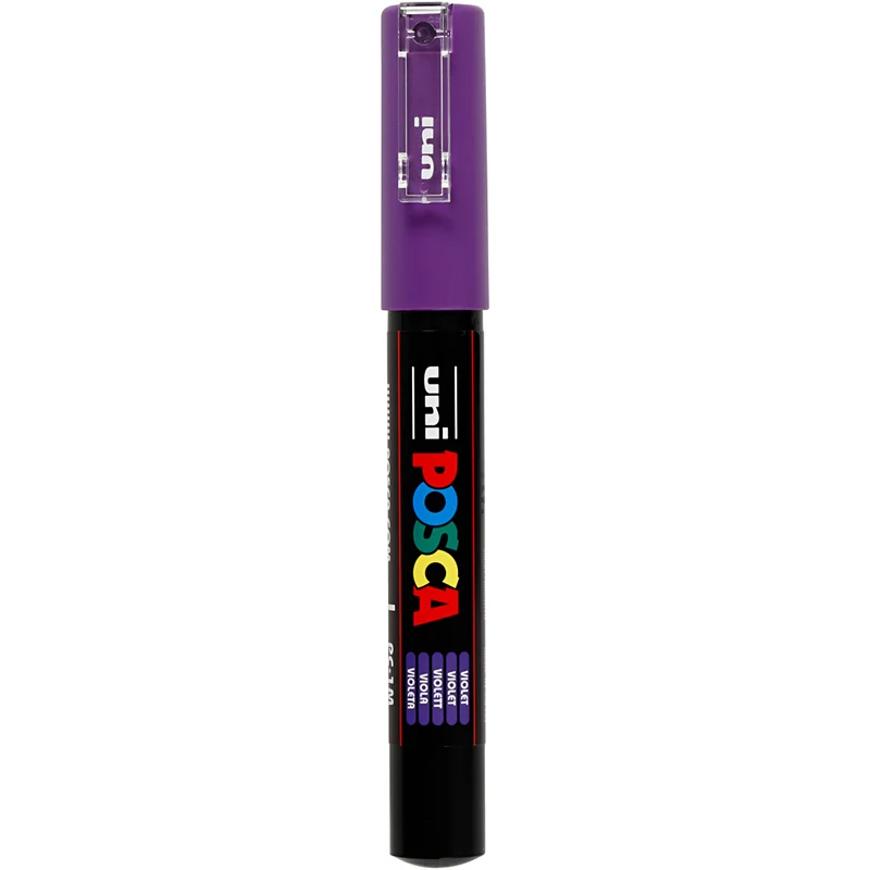 Posca Marker , nr. PC-1M, spets 0,7 mm, extra fine, violet, 1 st. [HOB-273055]