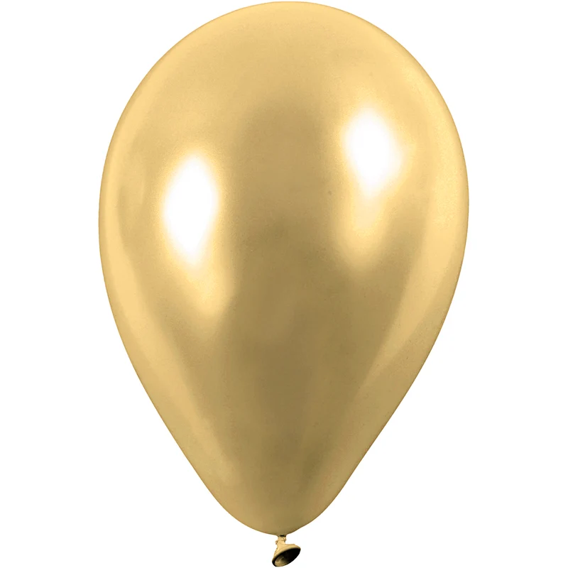 Ballonger, runda, Dia. 23 cm, guld, 8 st./ 1 förp. [HOB-59171]