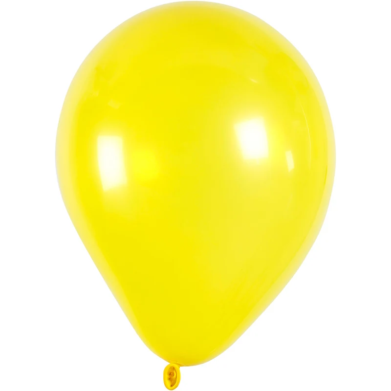 Ballonger, runda, Dia. 23 cm, gul, 10 st./ 1 förp. [HOB-59170]