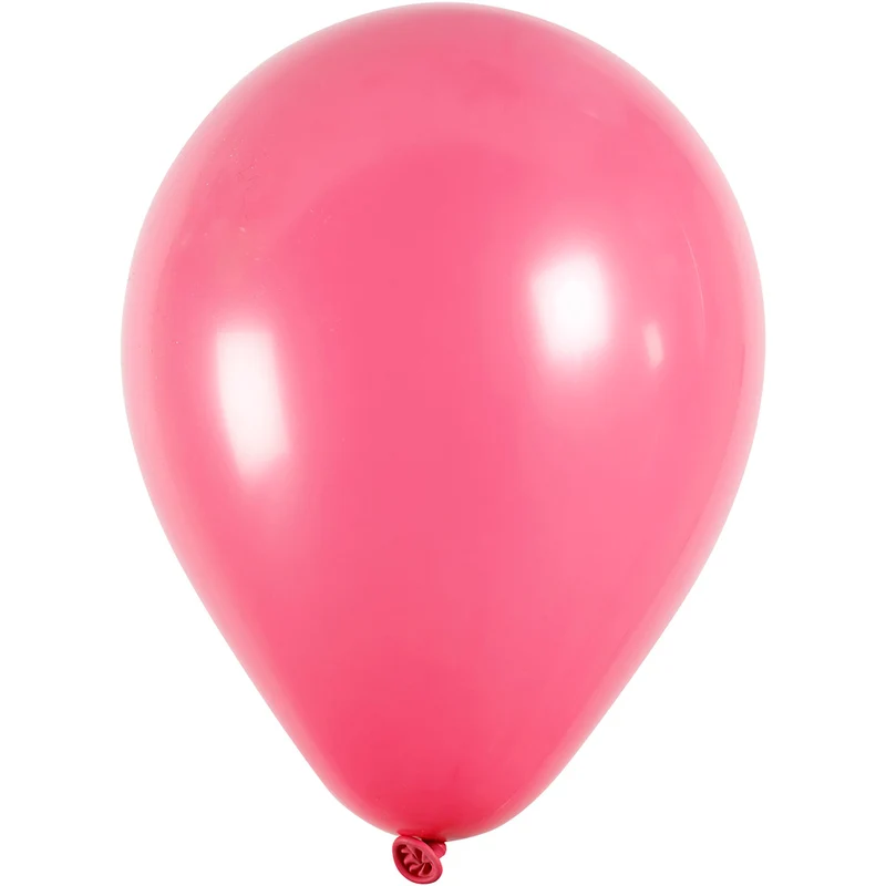 Ballonger, runda, Dia. 23 cm, mörkrosa, 10 st./ 1 förp. [HOB-59167]