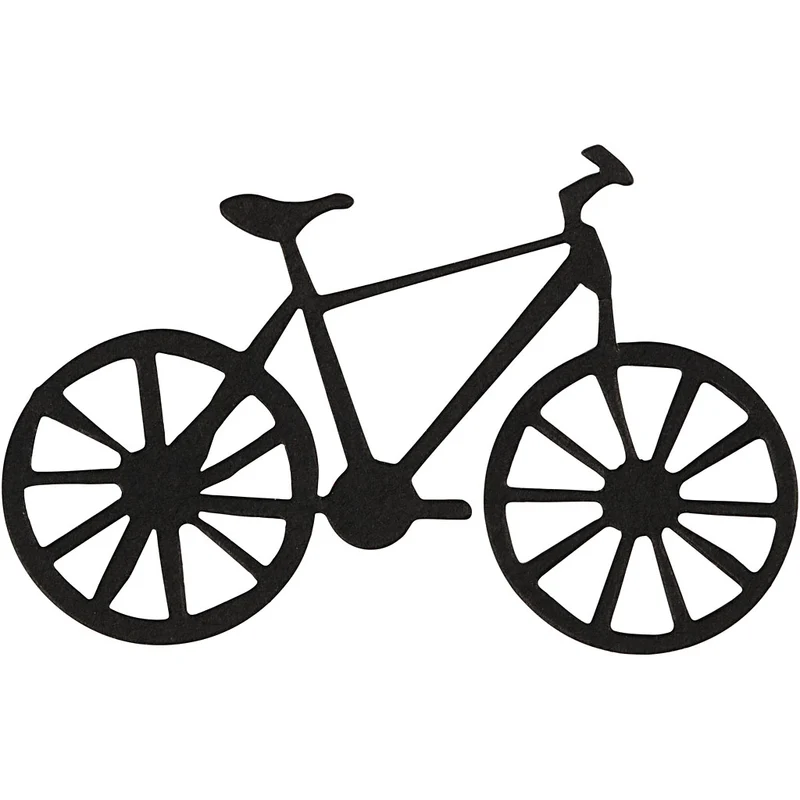 Kartongetiketter, cykel, stl. 77x48 mm, svart, 10 st./ 1 förp. [HOB-586039]