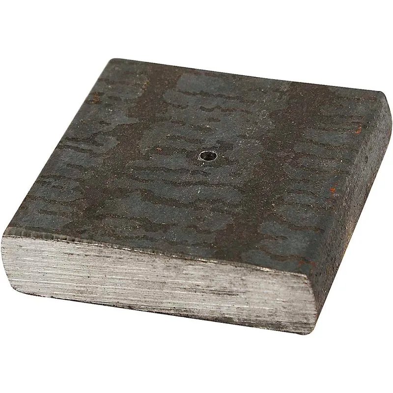 Metallfot, stl. 4x4x1 cm, Hålstl. 2 mm, 1 st. [HOB-58030]