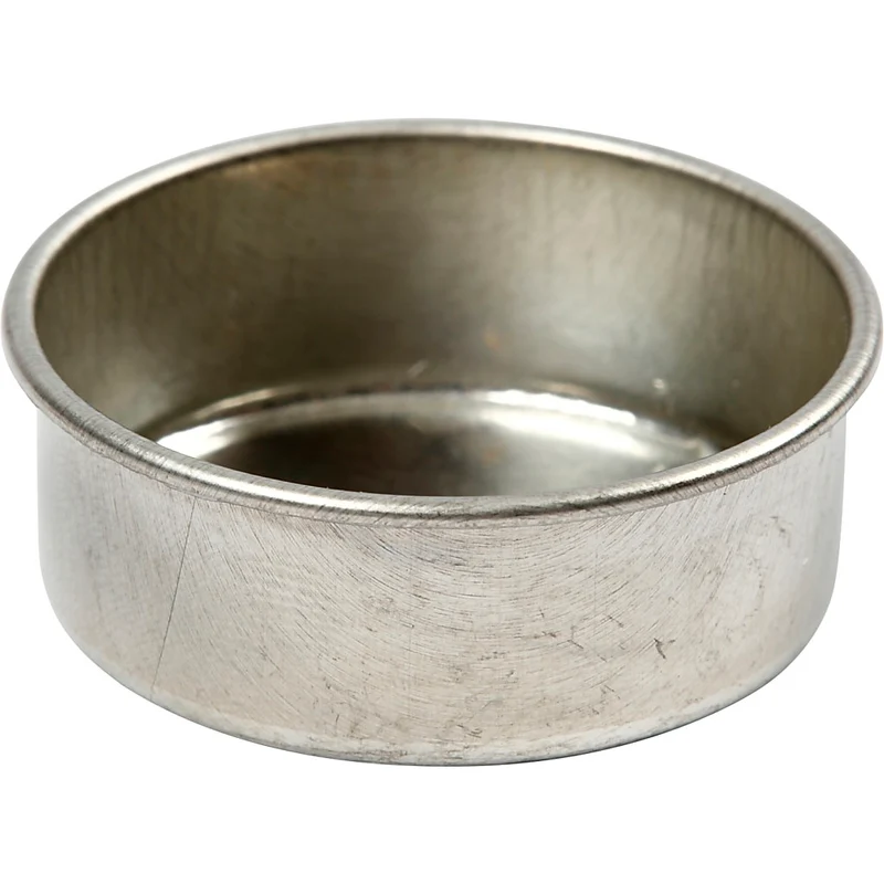 Metallinsats för ljus, H: 15 mm, Dia. 44 mm, 12st./ 1 förp. [HOB-58019]