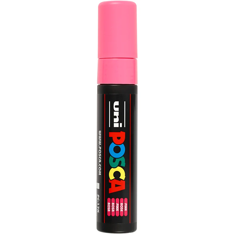 Posca Marker , nr. PC-17K, spets 15 mm, Extra broad, rosa, 1 st. [HOB-279056]