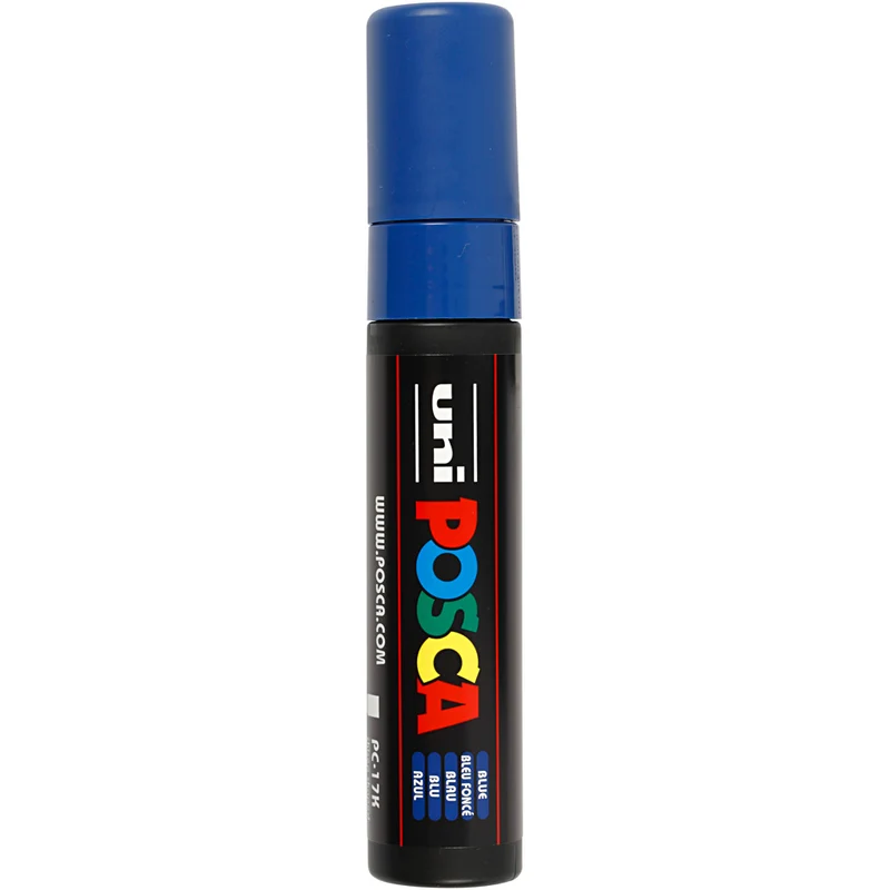 Posca Marker , nr. PC-17K, spets 15 mm, Extra broad, blå, 1 st. [HOB-279041]