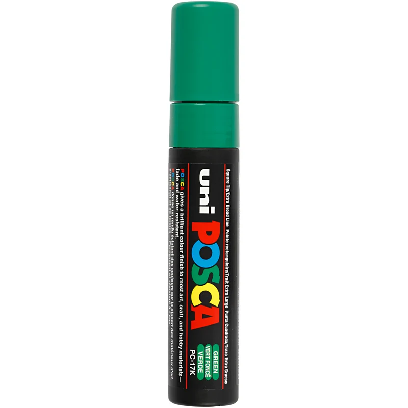 Posca Marker , nr. PC-17K, spets 15 mm, Extra broad, grön, 1 st. [HOB-279036]