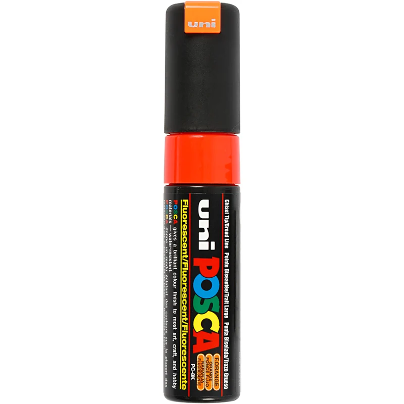 Posca Marker , nr. PC-8K, spets 8 mm, Broad, fluo orange, 1 st. [HOB-278754]