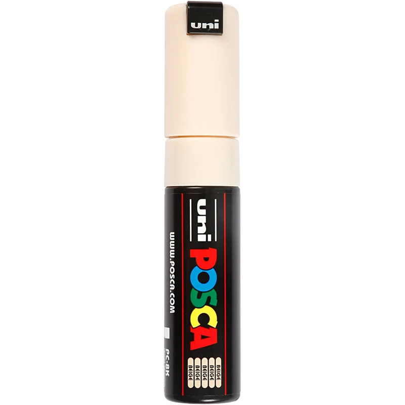 Posca Marker , nr. PC-8K, spets 8 mm, Broad, beige, 1 st. [HOB-278088]