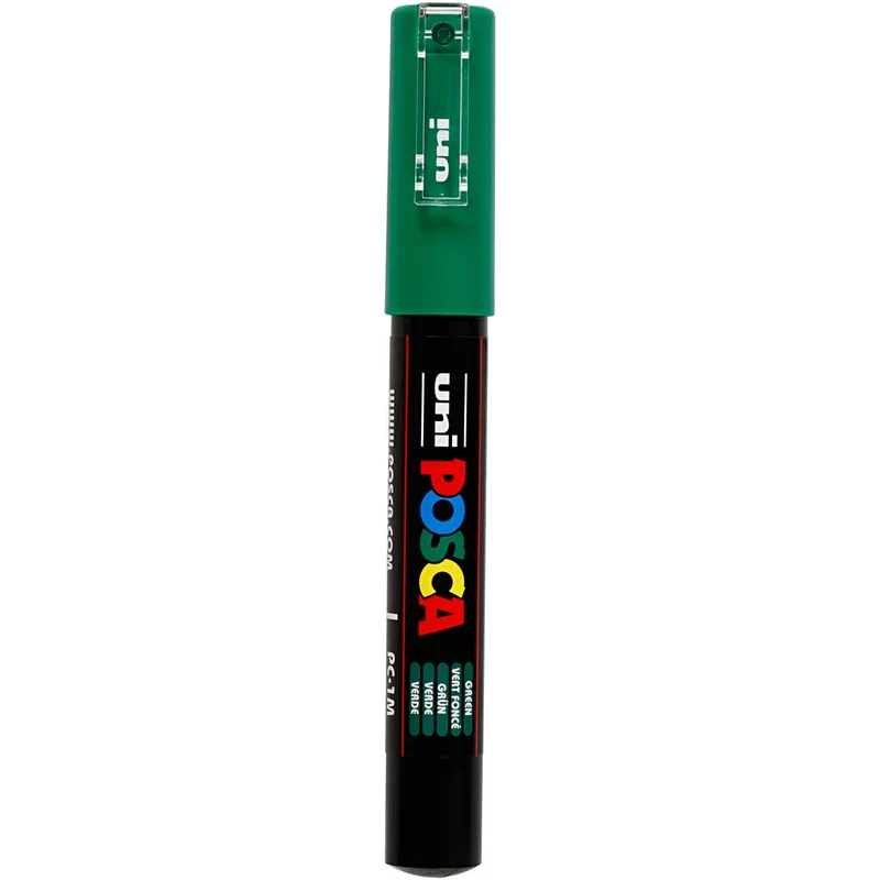 Posca Marker , nr. PC-1M, spets 0,7 mm, extra fine, grön, 1 st. [HOB-273036]