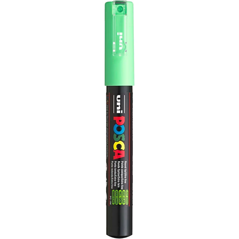 Posca Marker , nr. PC-1M, spets 0,7 mm, extra fine, ljusgrön, 1 st. [HOB-273033]