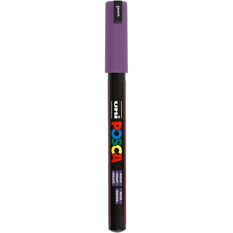 Posca Marker , nr. PC-1MR, spets 0,7 mm, extra fine, violet, 1 st. [HOB-272055]