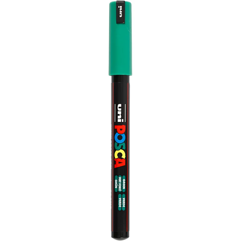 Posca Marker , nr. PC-1MR, spets 0,7 mm, extra fine, grön, 1 st. [HOB-272036]