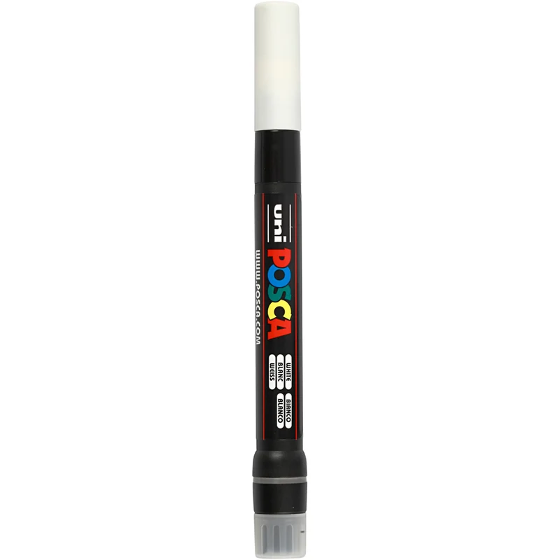Posca Marker , nr. PCF350, spets 1-10 mm, Pensel, vit, 1 st. [HOB-271052]
