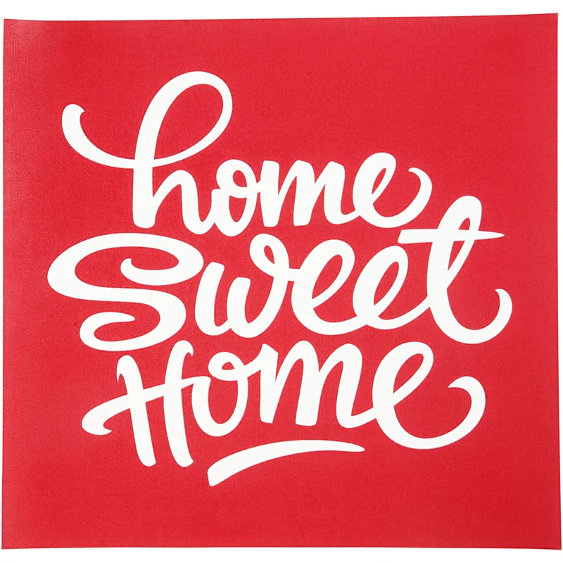 Screen stencil, Home sweet home, ark 20x22 cm, 1 ark [HOB-27060]