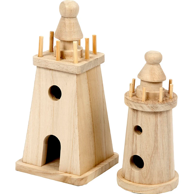 Fyrtorn, H: 13,5+18 cm, 2 st./ 1 förp. [HOB-57748]