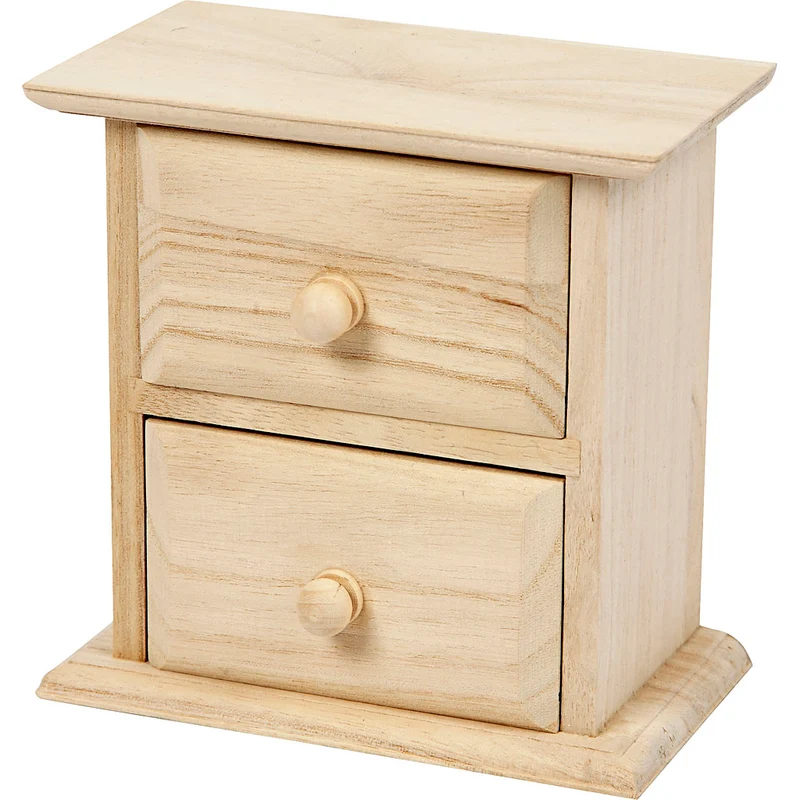 Träbyrå, stl. 13x7,5x13 cm, 1 st. [HOB-57573]