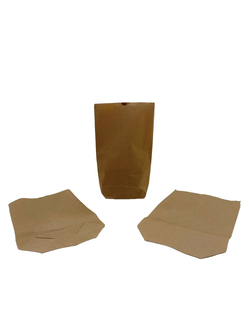 Kraftpåsar med sexkantsbotten (innehåll 1kg) 16,5x26cm - 1-lagig 70 grs (100 st) [PAK1616]