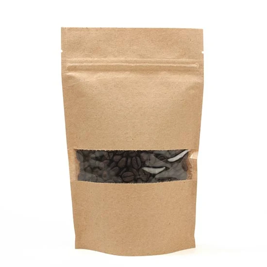 Stå upp påsar Kraft 13x7x20,5cm | 113 gram (100 st) [ZBGW3K]