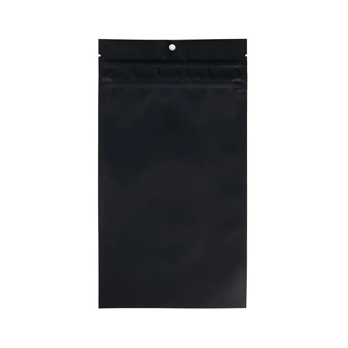 Blixtlåspåsar med barnskyddad dragkedja Matte Black 12,7x20,8 cm (100 st) [CRHZB6MB]