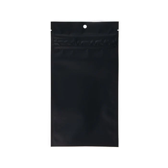 Blixtlåspåsar med barnskyddad dragkedja Matte Black 10,2x16,5 cm (100 st) [CRHZB5MB]