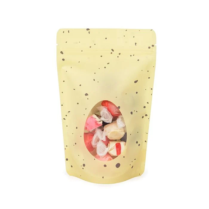 Stå upp påsar Yellow Speckled Egg 13x7,9x20,6 cm (25 st) [ZBGSW3EY]