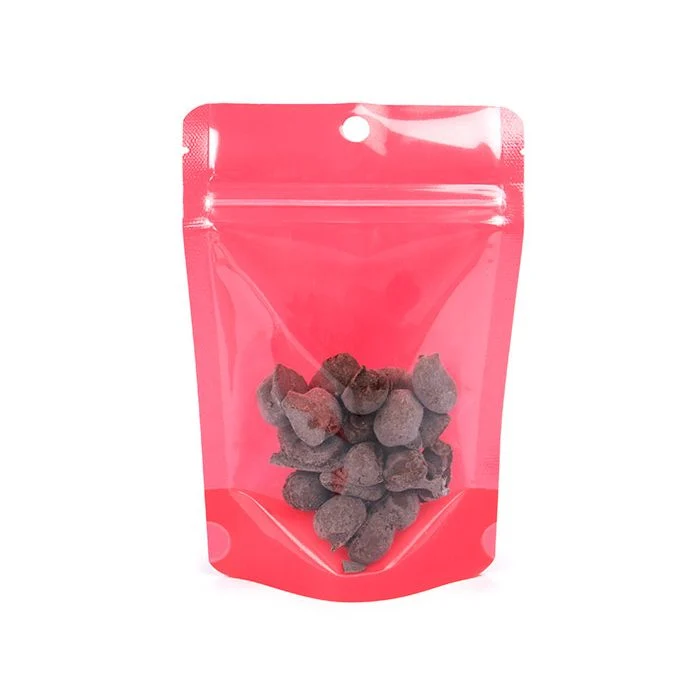 Stå upp påsar Transparent/Neon Watermelon 10,2x6x15,2 cm (100 st) [ZBGN2W]