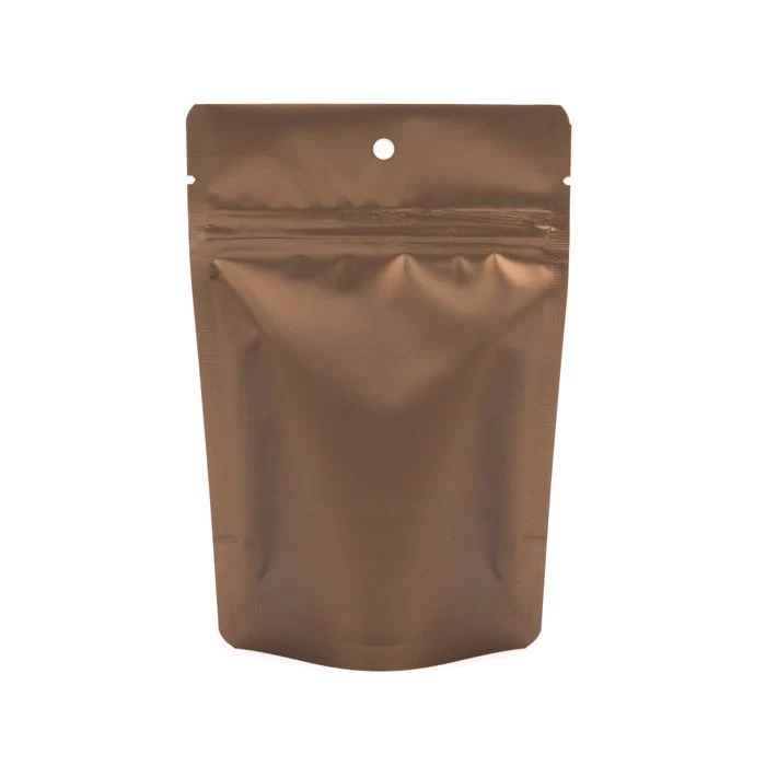 Stå upp påsar Brons W/Hanghole 10,2x6x15,2 cm (100 st) [ZBGM2BZH]
