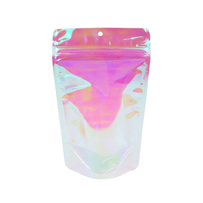 Stå upp påsar Holografisk 13x7,9x20,6 cm (25 st) [ZBGI3]