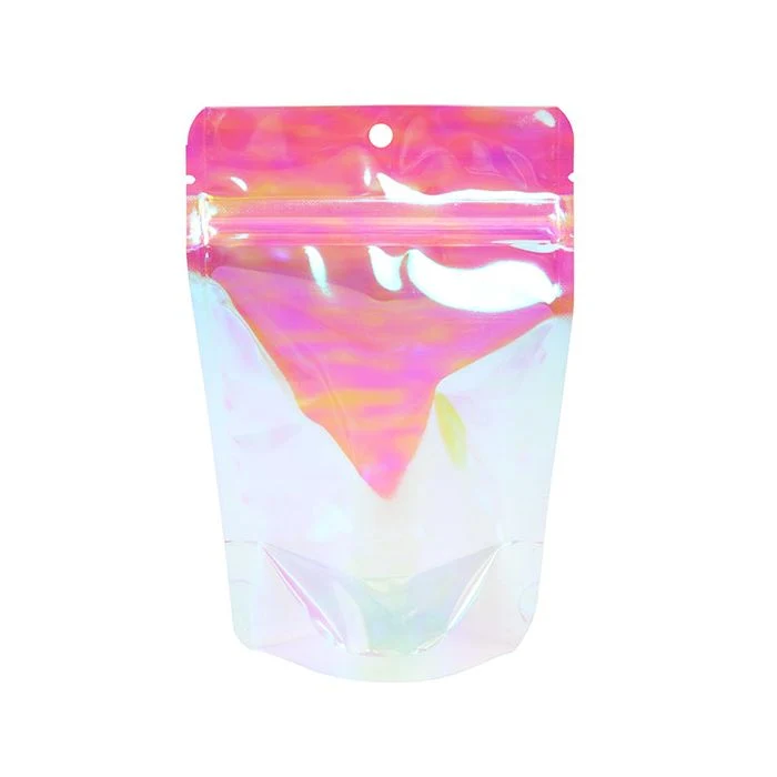 Stå upp påsar Holografisk 10,2x6x15,2 cm (25 st) [ZBGI2]